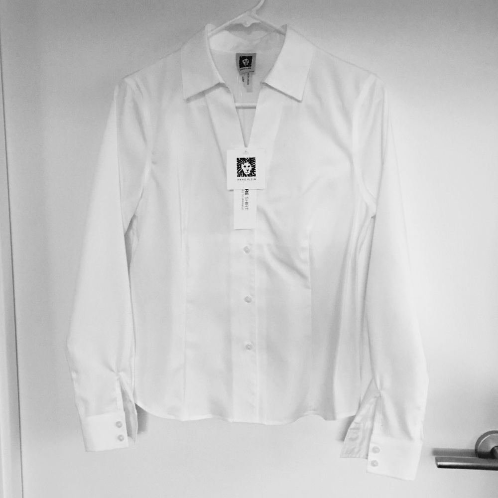 ANNE KLEIN Non-Iron Button Down